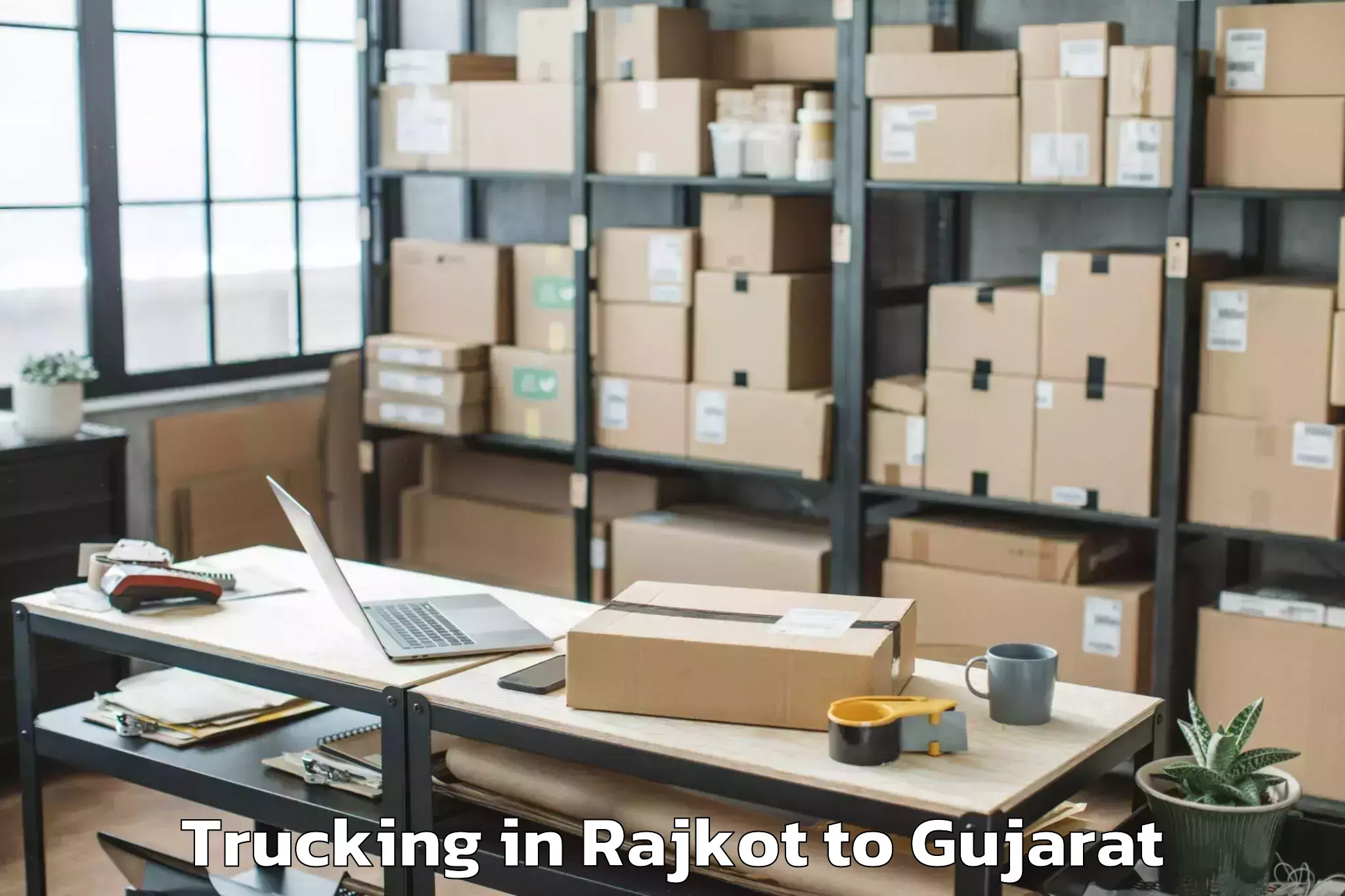 Affordable Rajkot to Mahuva Trucking